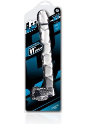 Alternative view of LUXY 11 INCH  CRYSTAL CLEAR SPIRAL DONG