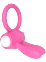 Power Clit Silicone Rabbit Cock Ring Pink | Vibrator - Image 2