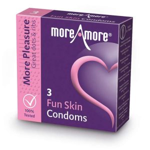 MoreAmore - Condom Fun Skin 3 pcs