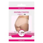 Bye Bra - Invisible Hipster (Nude & Black 2-Pack) S
