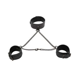 Sportsheets - Sex & Mischief Shadow Sparkle Collar and Cuff Set