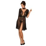 Obsessive - Lucita Peignoir Black L/XL