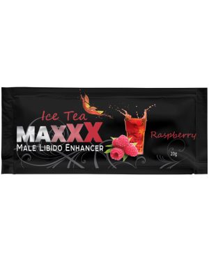 Maxxx Aphrodisiac Ice Tea Powder Sachet for Men | Raspberry